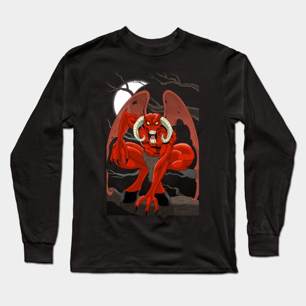 Jersey Devil Long Sleeve T-Shirt by ArtbyMyz